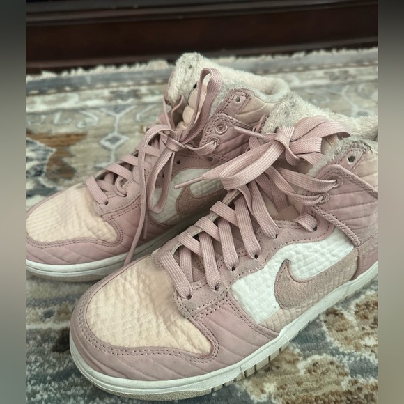 Women’s Size 7.5 Nike Dunk High LX Next Nature Toasty Pink Oxford - Picture 1 of 9